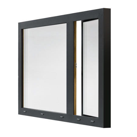 Ventanas de madera-aluminio