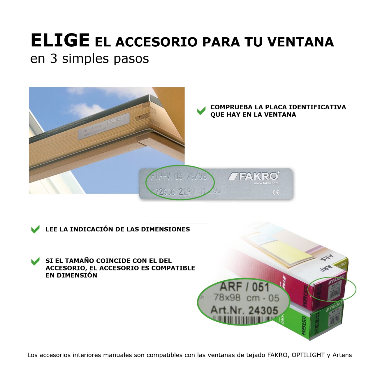 Accesorios para ventanas de tejado - FAKRO